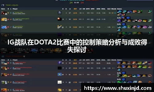 IG战队在DOTA2比赛中的控制策略分析与成败得失探讨